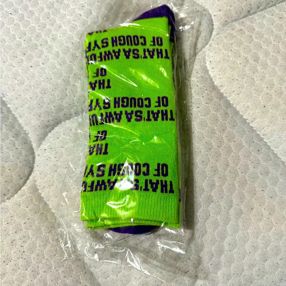 Awful Lotta Cough Syrup Socks - Picture 1 of 2